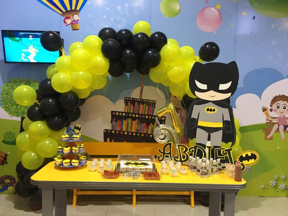 Batman Theme Decor by Team Birthday Party Planner