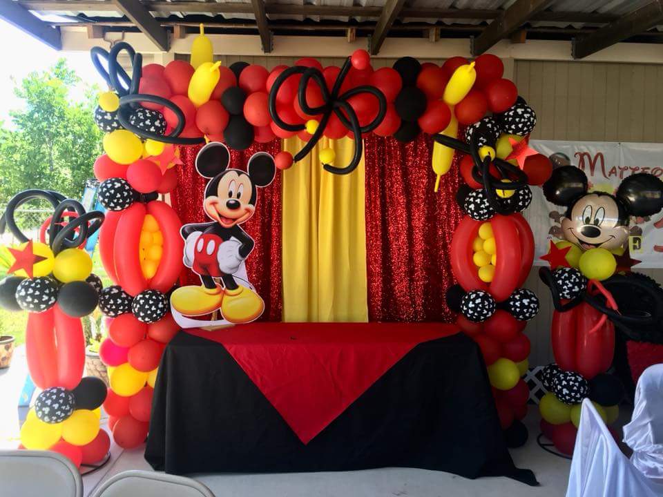 Mickey Theme Decoration by Team Birthday Party Planner