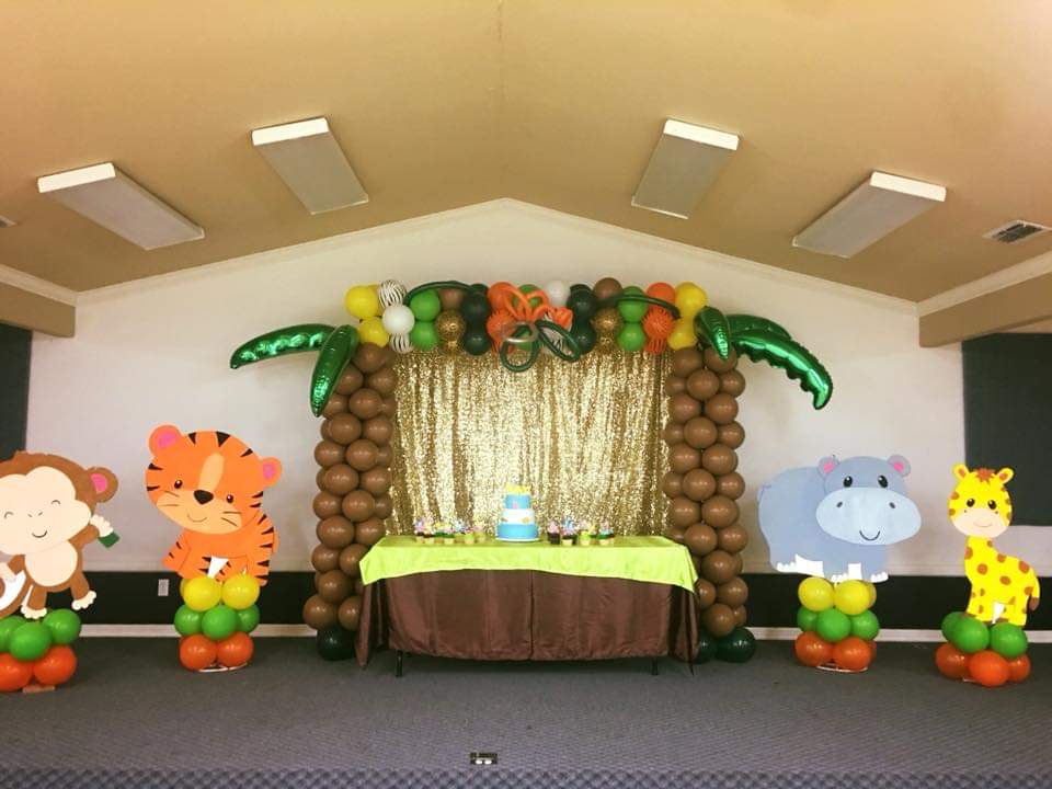 Mini Jungle Theme by Team Birthday Party Planner