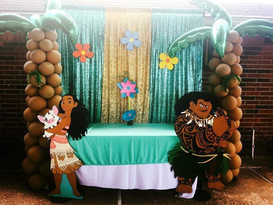 Moana Theme Decoration by Team Birthday Party Planner